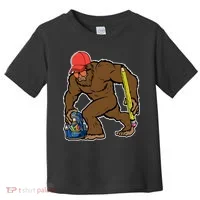Bigfoot Funny Back To School Toddler T-Shirt thumb 0