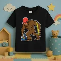 Bigfoot Funny Back To School Toddler T-Shirt thumb 3