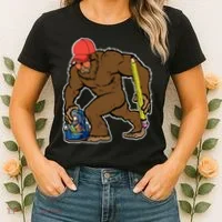 Bigfoot Funny Back To School Women's T-Shirt thumb 2