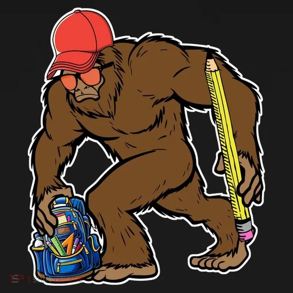 Bigfoot Funny Back To School Women's T-Shirt