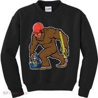 Bigfoot Funny Back To School Kids Sweatshirt thumb 0