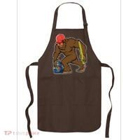 Bigfoot Funny Back To School Apron thumb 0