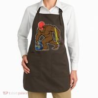 Bigfoot Funny Back To School Apron thumb 2