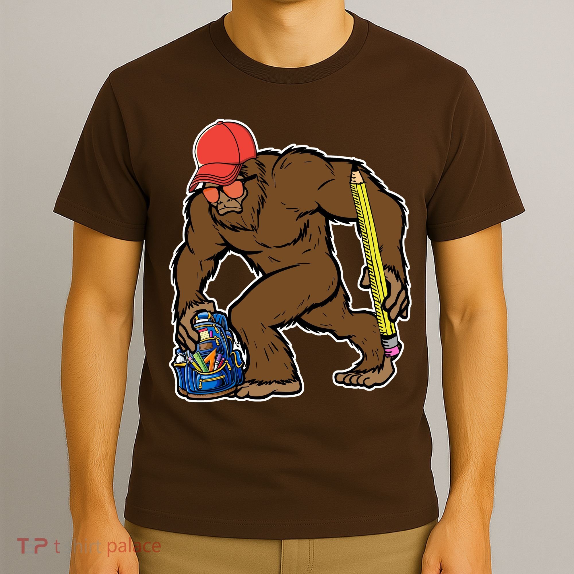 Bigfoot Funny Back To School T-Shirt