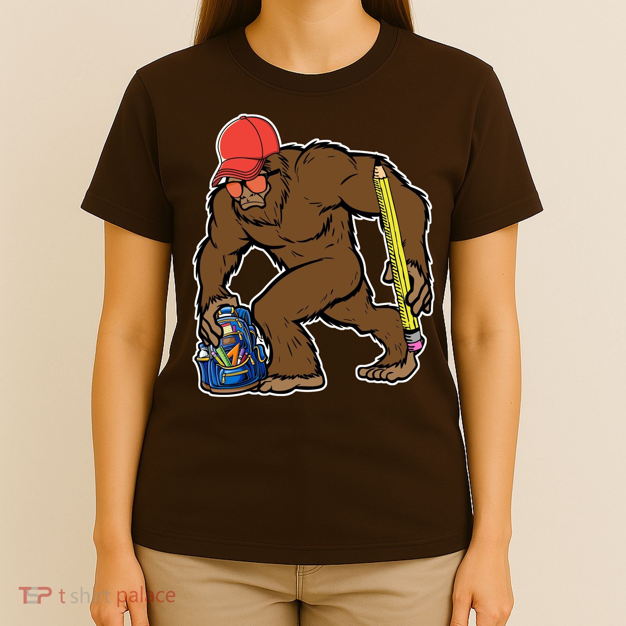 Bigfoot Funny Back To School T-Shirt