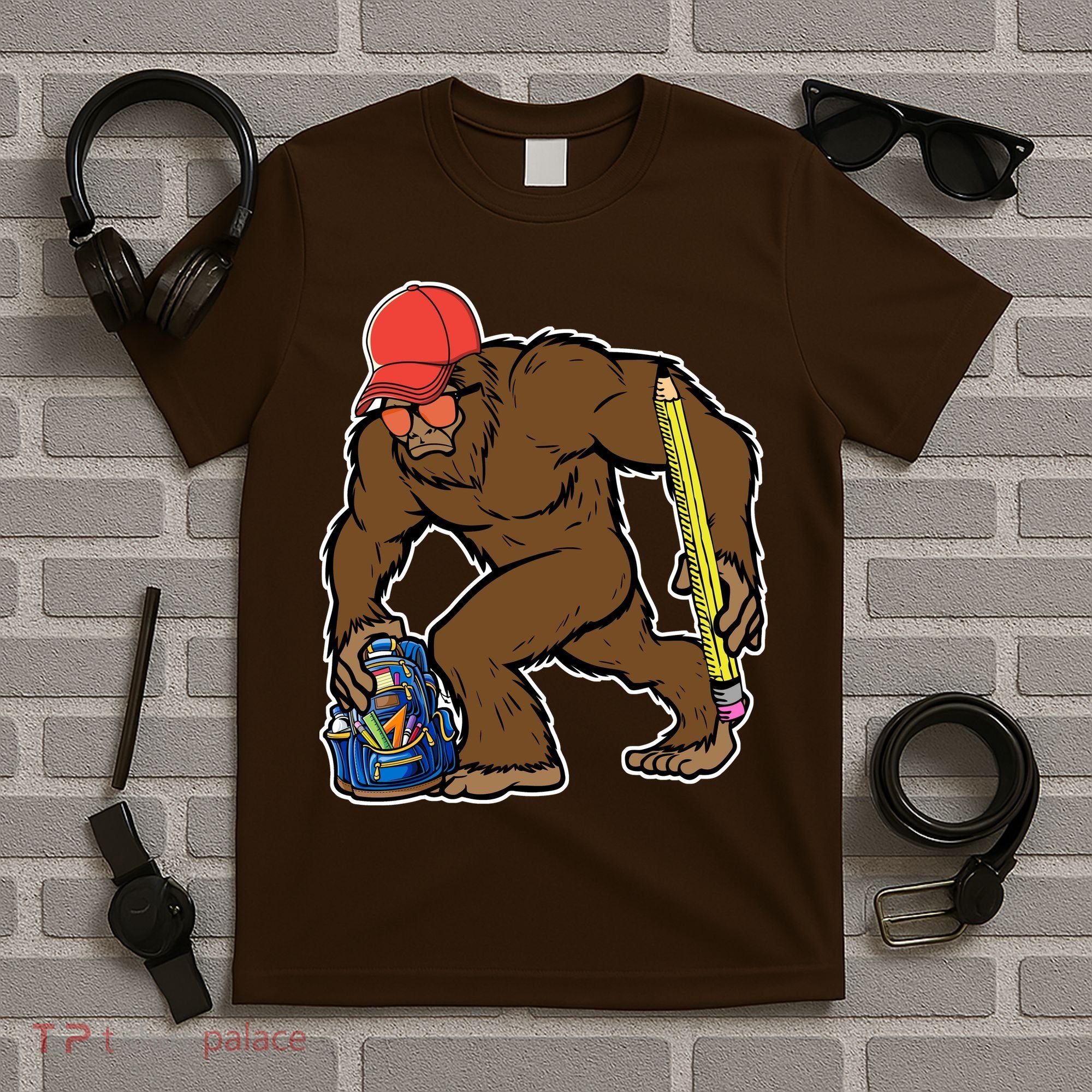 Bigfoot Funny Back To School T-Shirt