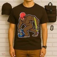 Bigfoot Funny Back To School T-Shirt thumb 6