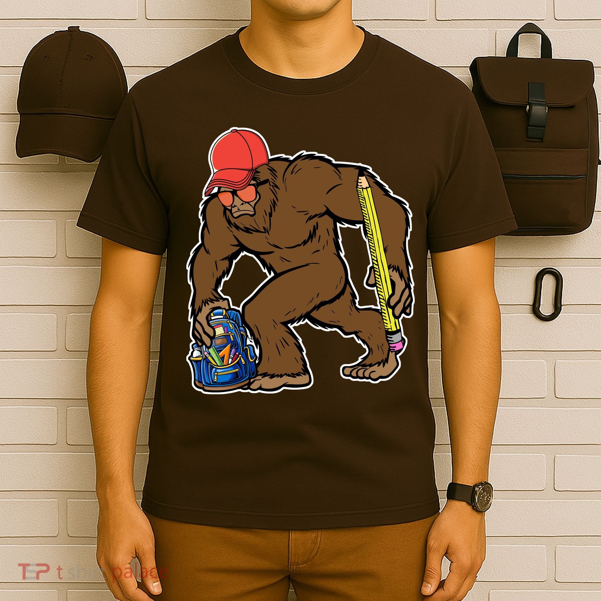 Bigfoot Funny Back To School T-Shirt