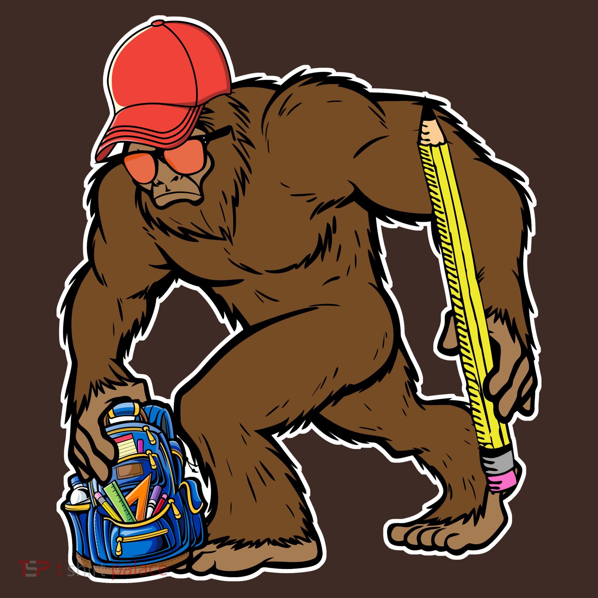 Bigfoot Funny Back To School Coaster