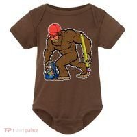 Bigfoot Funny Back To School Baby Bodysuit thumb 0