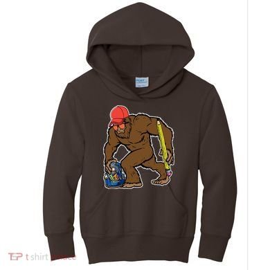 Bigfoot Funny Back To School Kids Hoodie