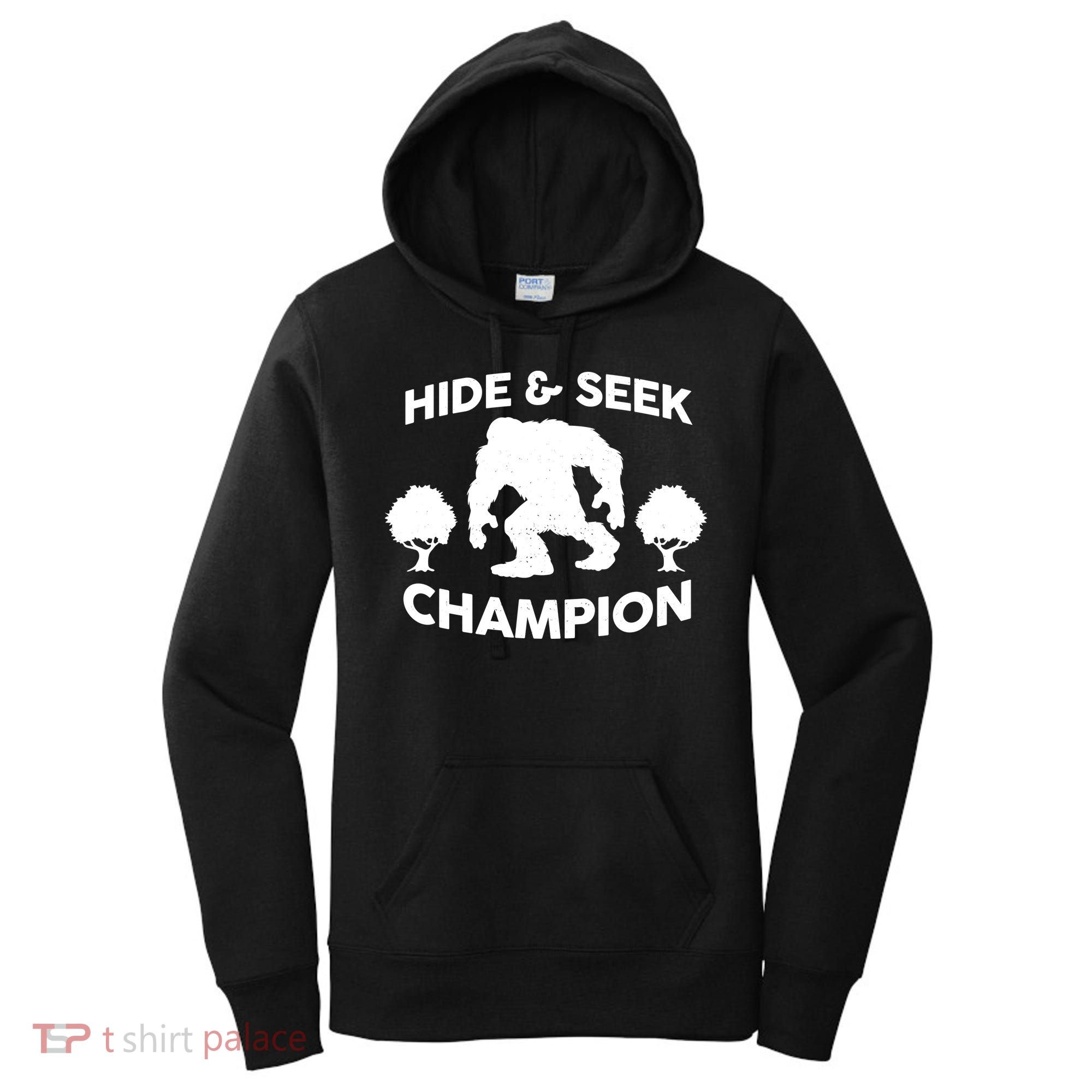 Bigfoot Hide And Seek Champion Women's Hoodie
