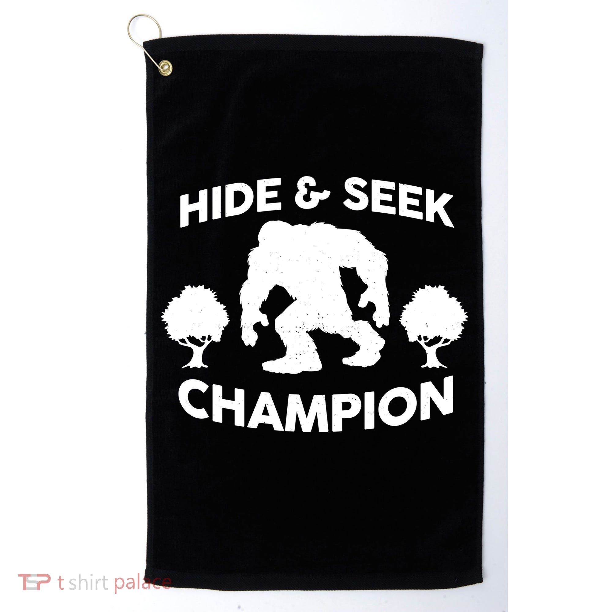 Bigfoot Hide And Seek Champion Golf Towel
