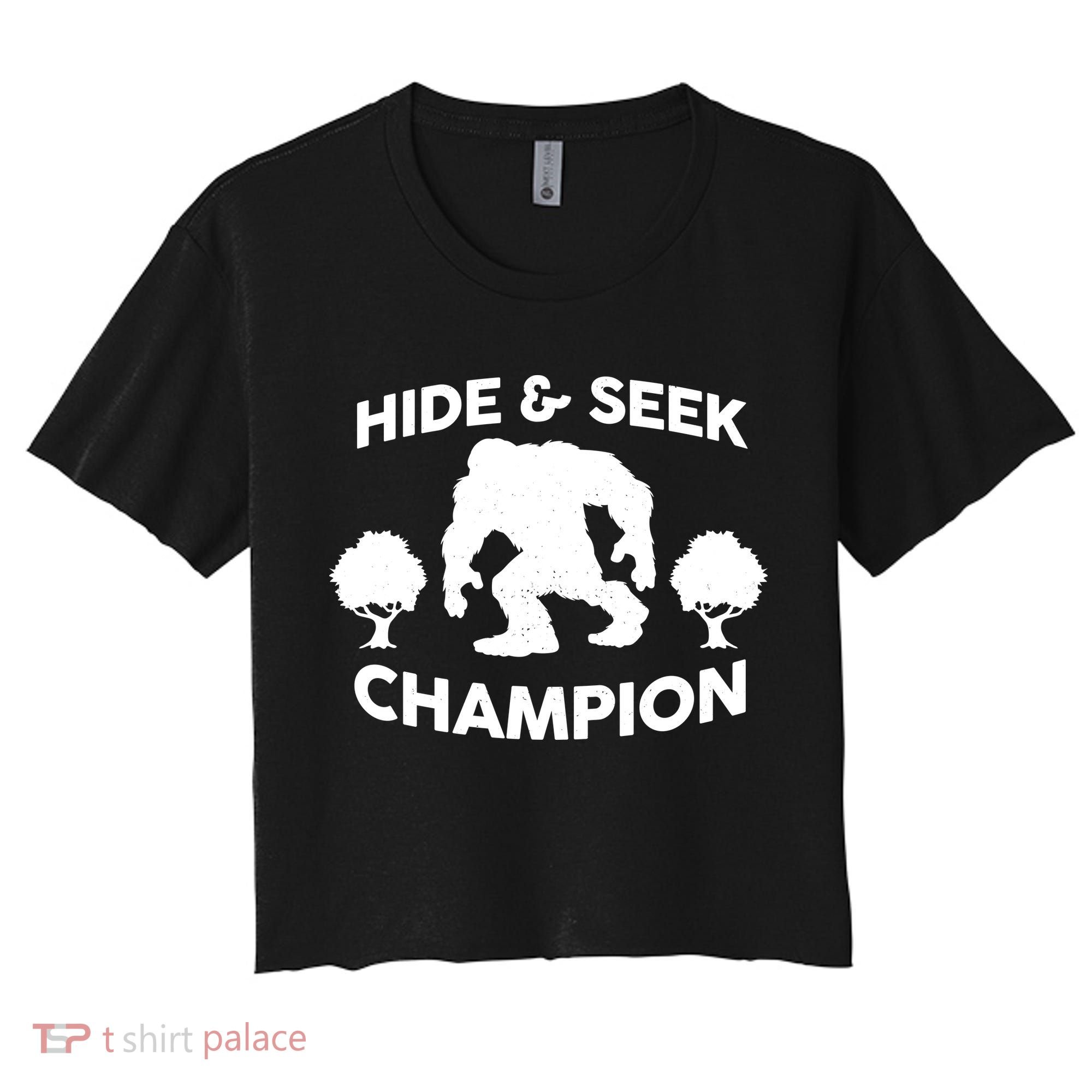 Bigfoot Hide And Seek Champion Women's Crop Top Tee