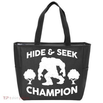 Bigfoot Hide And Seek Champion Tote Bag