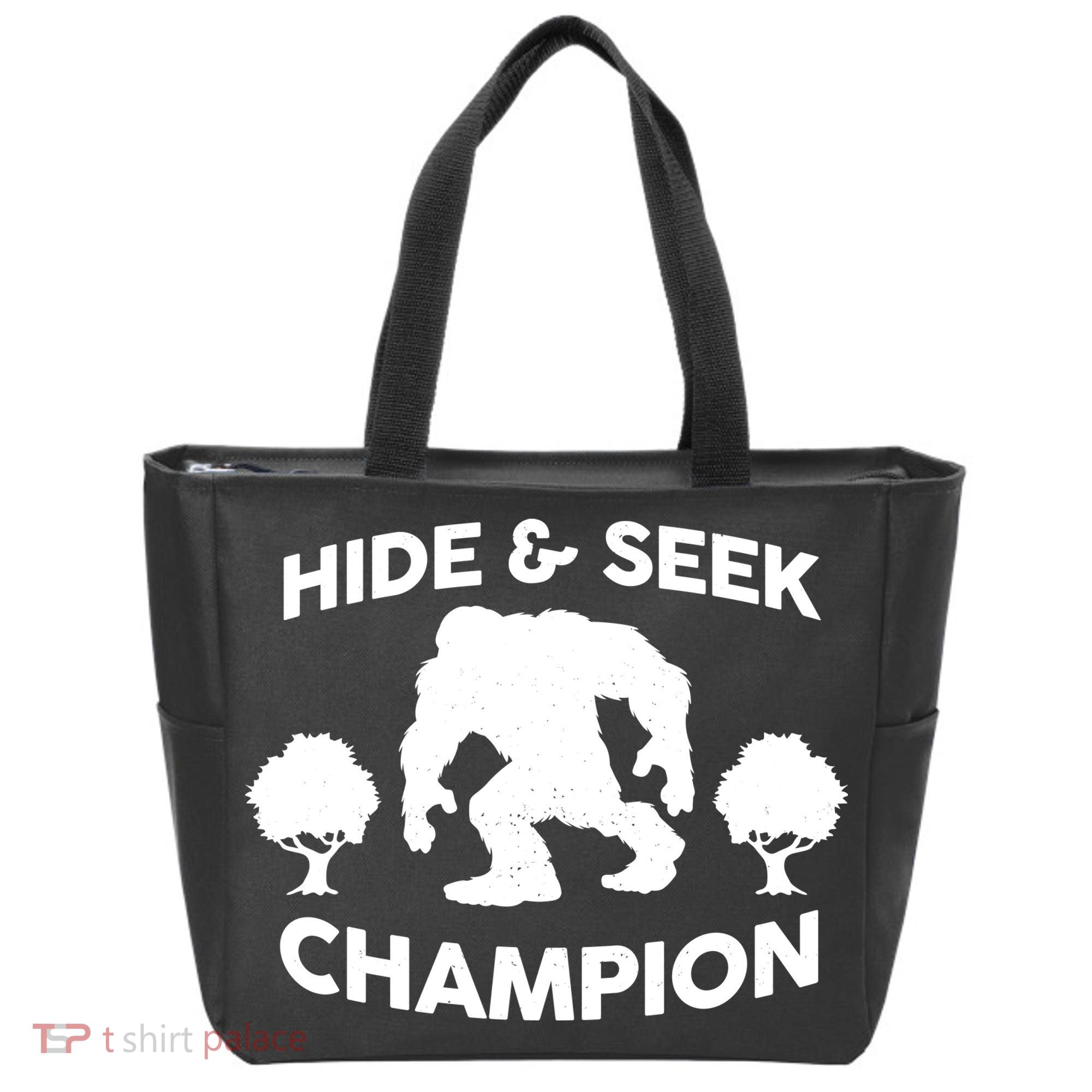 Bigfoot Hide And Seek Champion Tote Bag
