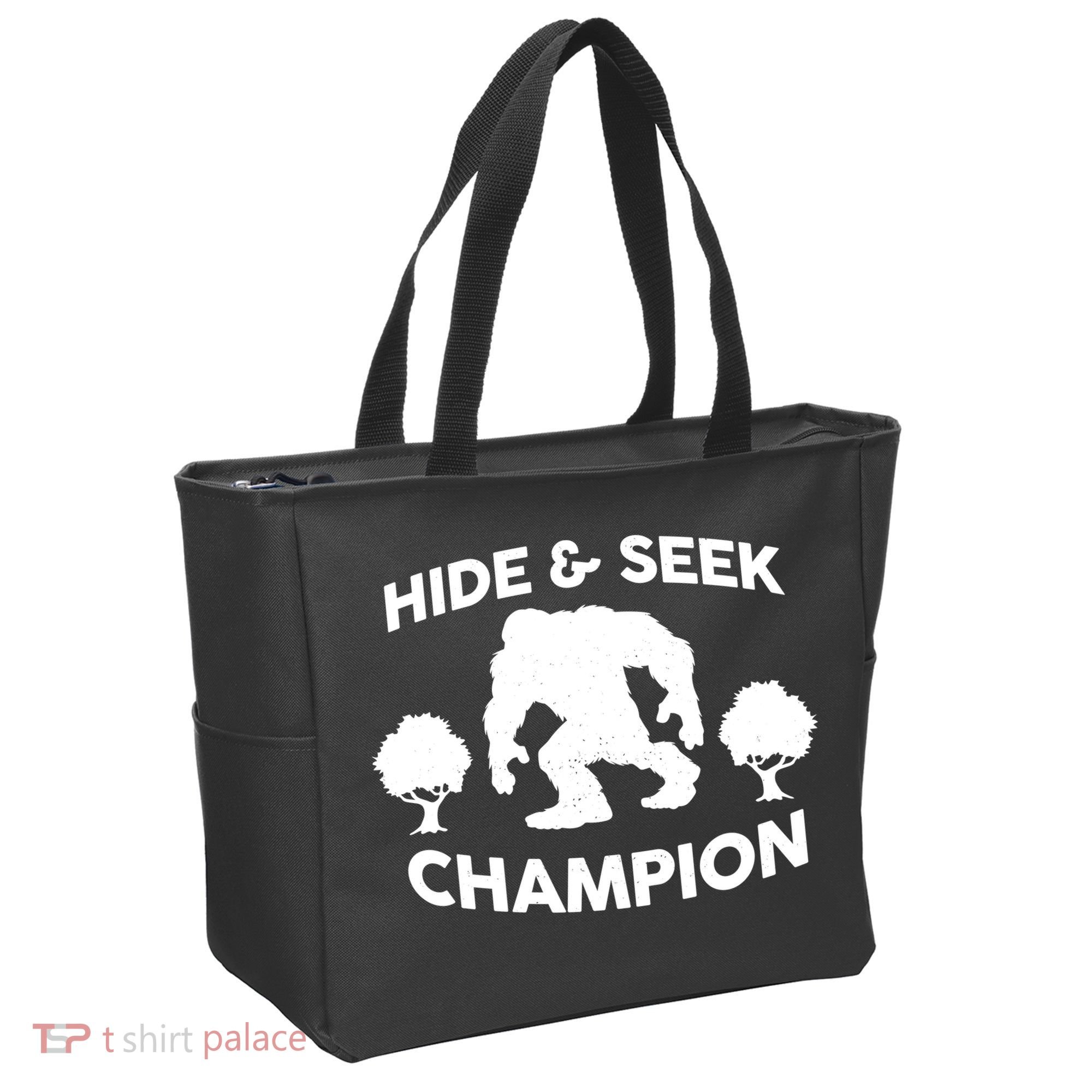Bigfoot Hide And Seek Champion Tote Bag
