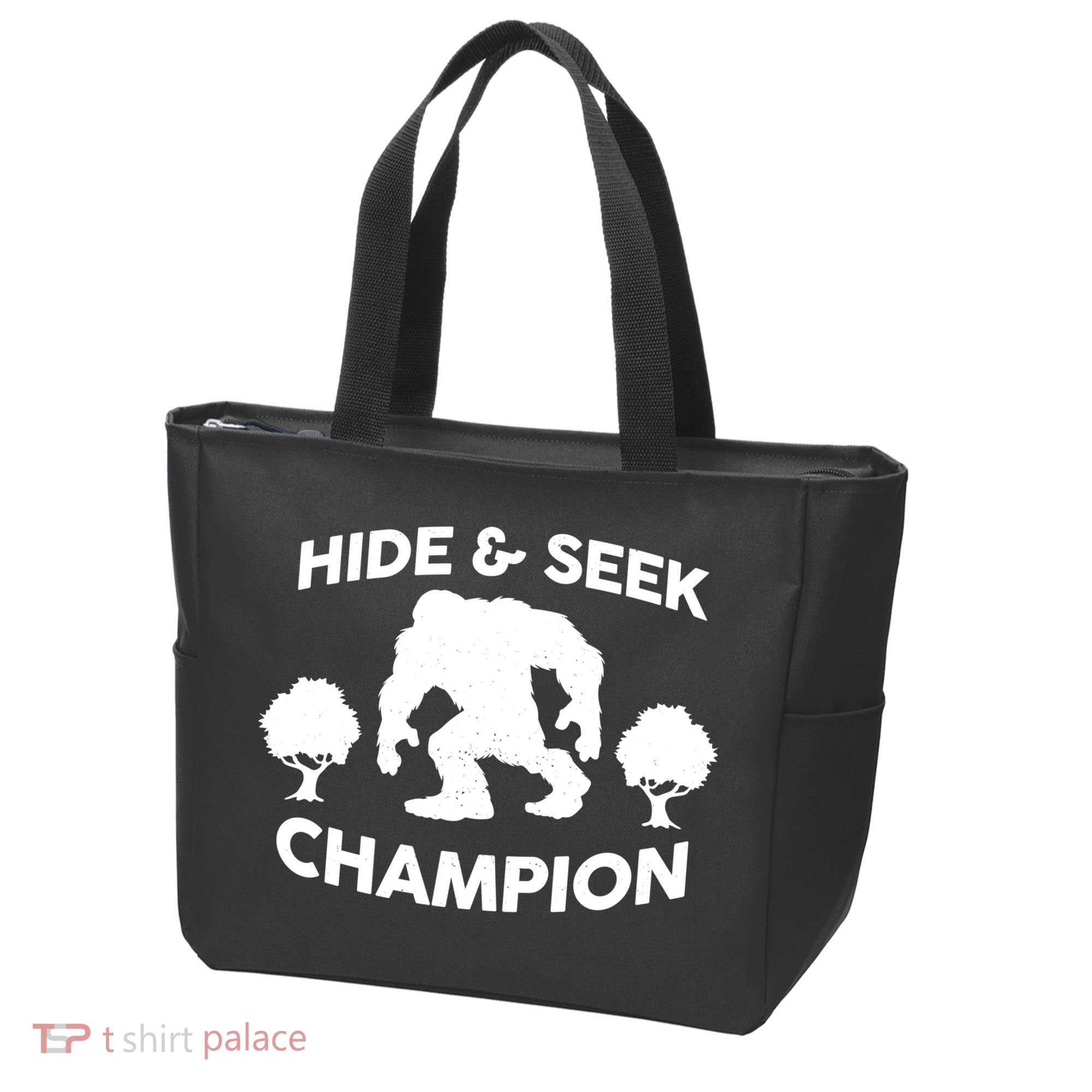 Bigfoot Hide And Seek Champion Tote Bag