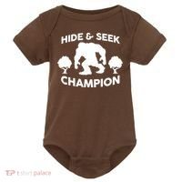Bigfoot Hide And Seek Champion Baby Bodysuit thumb 0