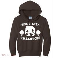 Bigfoot Hide And Seek Champion Kids Hoodie thumb 0