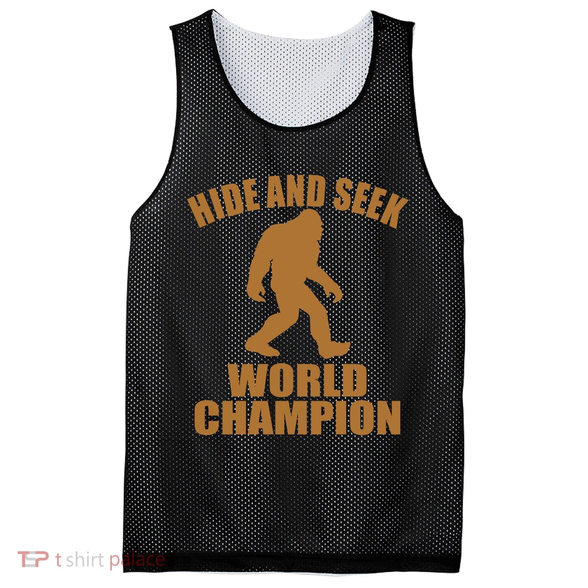 Bigfoot Hide And Seek World Champion Mesh Reversible Basketball Jersey Tank
