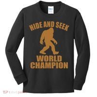 Bigfoot Hide And Seek World Champion Kids Long Sleeve Shirt thumb 0