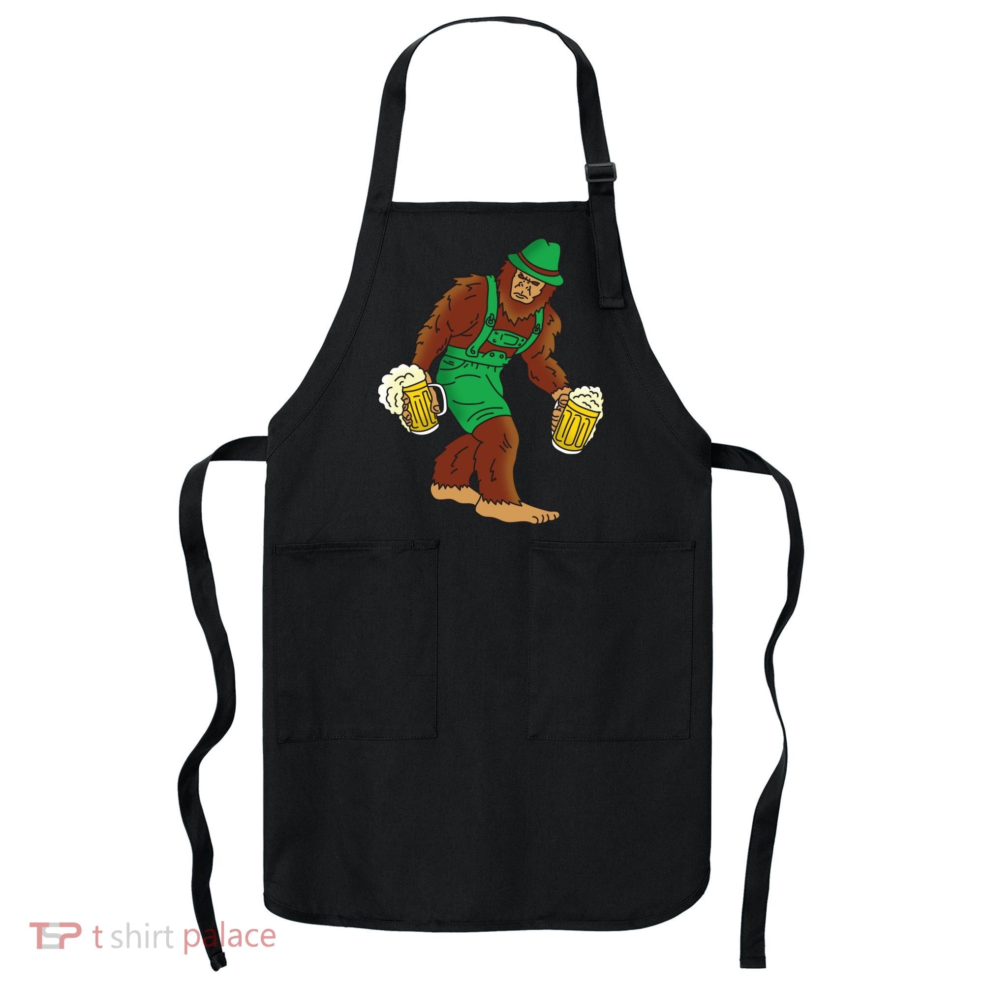 Bigfoot in Lederhosen Oktoberfest Beer Apron