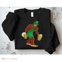 Bigfoot in Lederhosen Oktoberfest Beer Sweatshirt thumb 2
