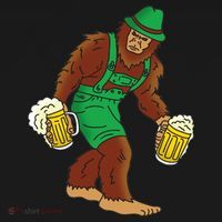 Bigfoot in Lederhosen Oktoberfest Beer Sweatshirt thumb 3