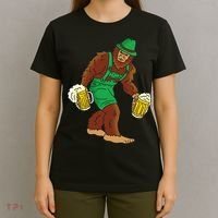 Bigfoot in Lederhosen Oktoberfest Beer T-Shirt thumb 4