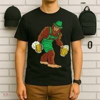 Bigfoot in Lederhosen Oktoberfest Beer T-Shirt thumb 6
