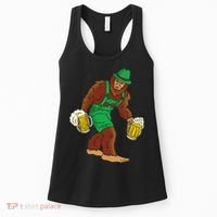 Bigfoot in Lederhosen Oktoberfest Beer Women's Tank Top thumb 0