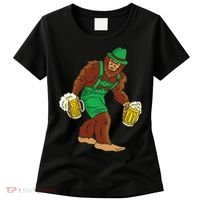 Bigfoot in Lederhosen Oktoberfest Beer Women's T-Shirt thumb 0
