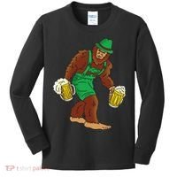 Bigfoot in Lederhosen Oktoberfest Beer Kids Long Sleeve Shirt thumb 0