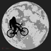 Bigfoot In The Moon Sasquatch Women's Sweatshirt thumb 2