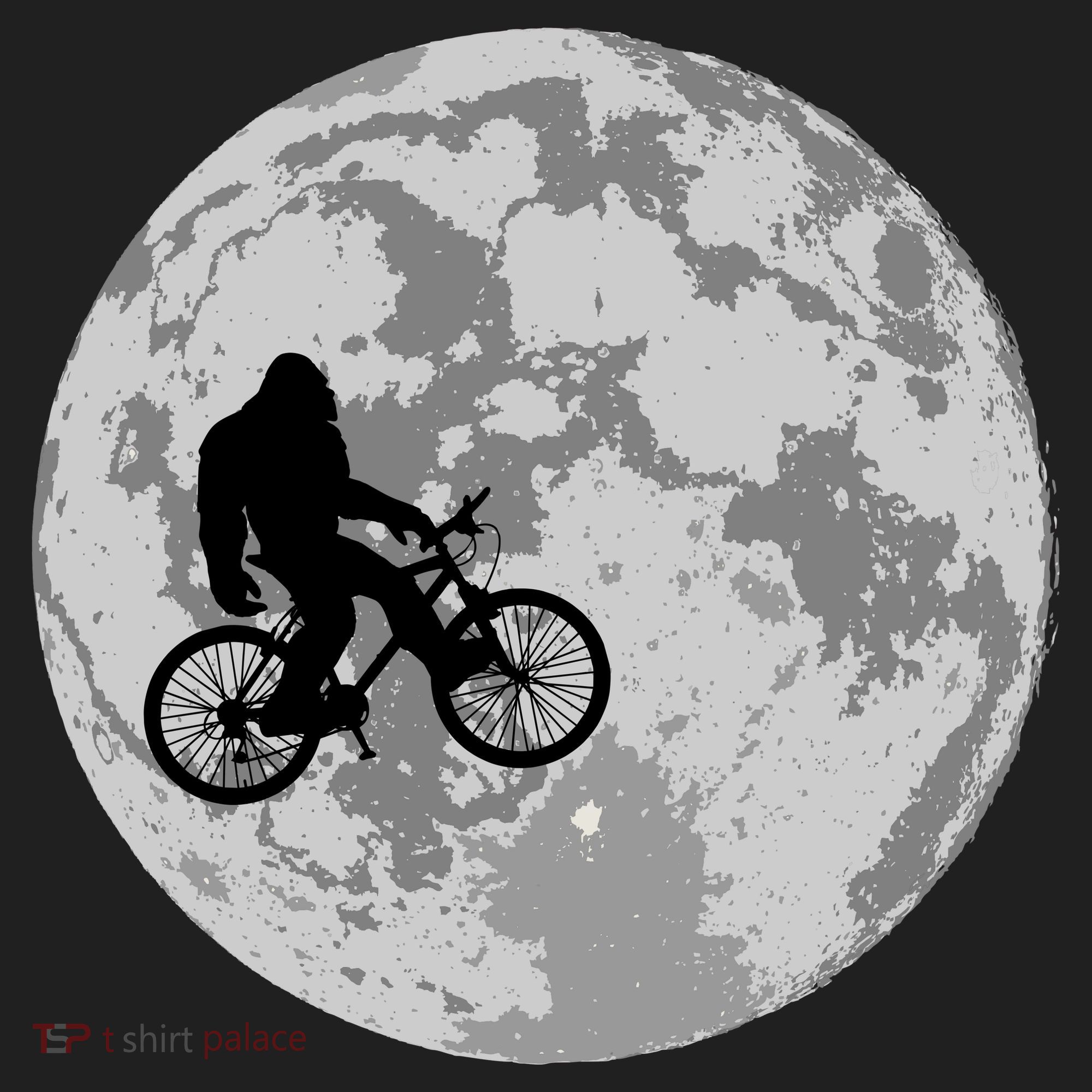 Bigfoot In The Moon Sasquatch Women's Sweatshirt