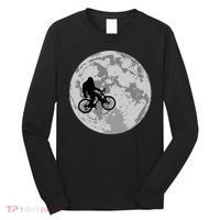 Bigfoot In The Moon Sasquatch Long Sleeve Shirt thumb 0