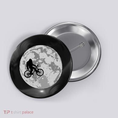 Bigfoot In The Moon Sasquatch Button