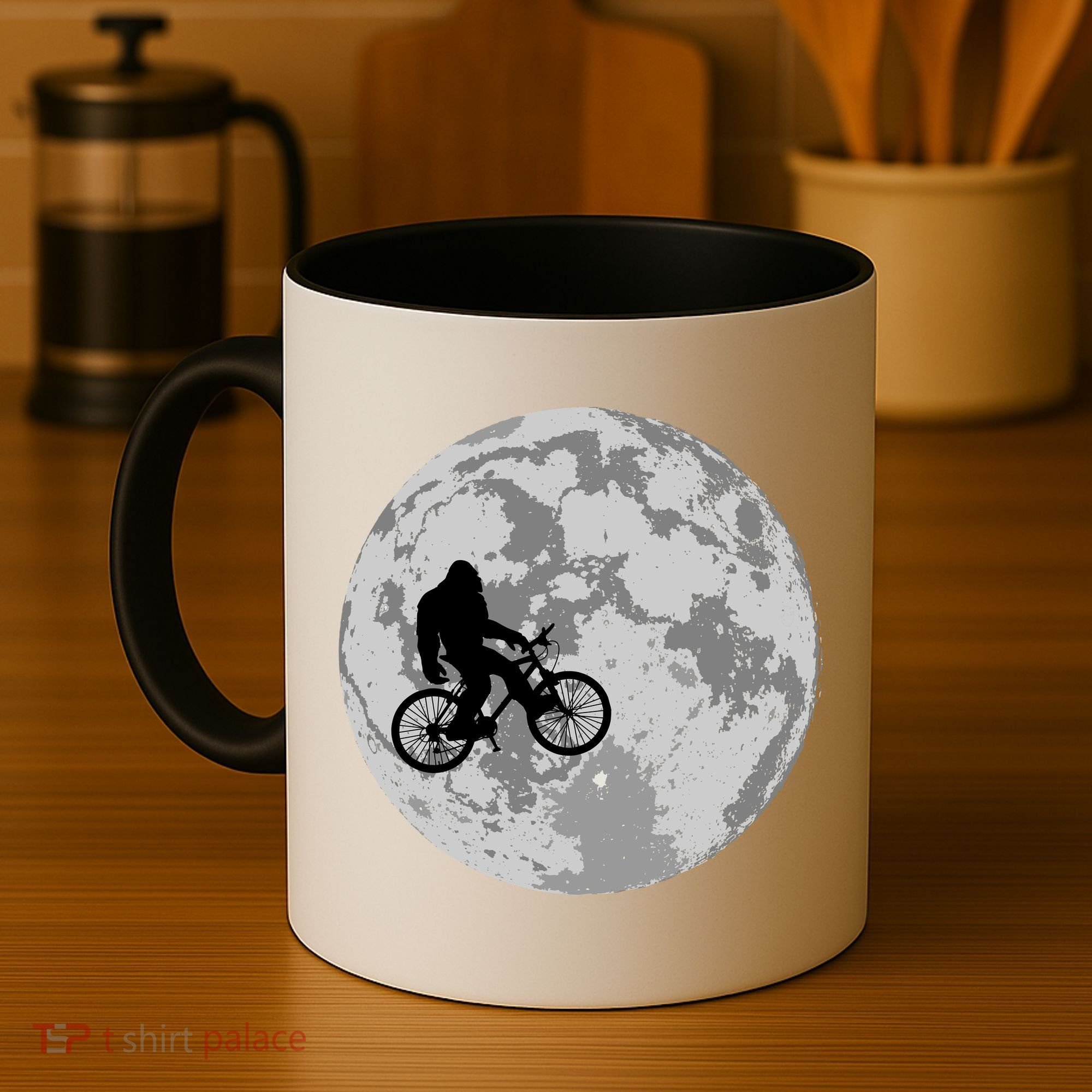Bigfoot In The Moon Sasquatch Coffee Mug