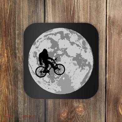 Bigfoot In The Moon Sasquatch Coaster