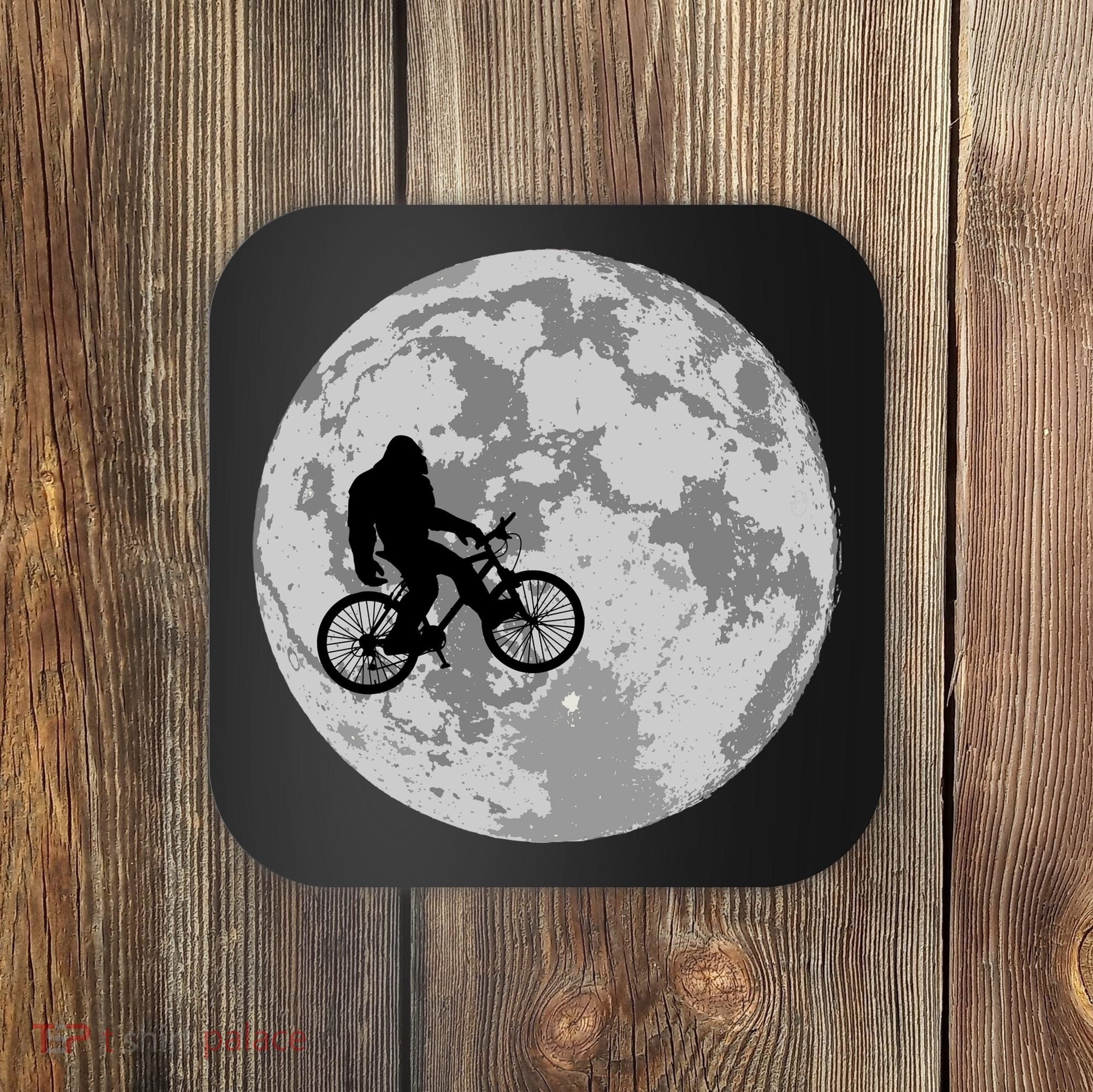 Bigfoot In The Moon Sasquatch Coaster