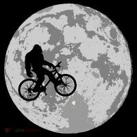 Bigfoot In The Moon Sasquatch Women's Hoodie thumb 2