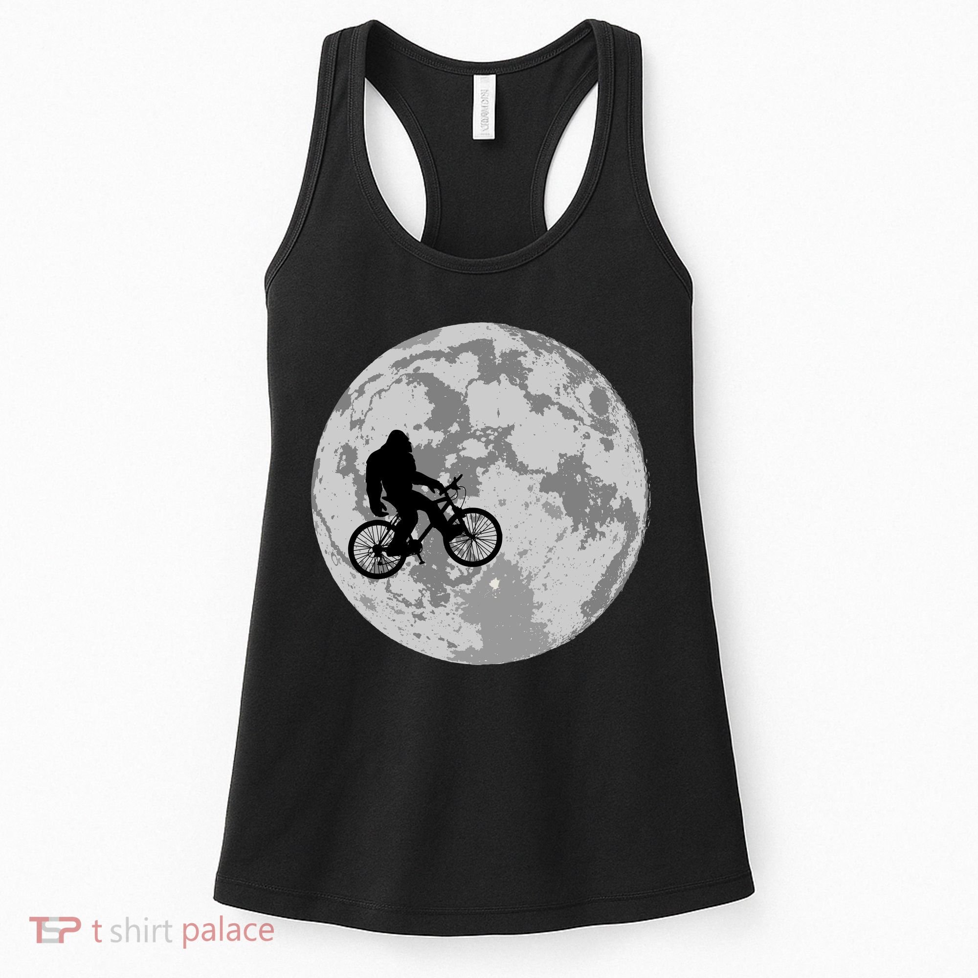 Bigfoot In The Moon Sasquatch Women's Tank Top