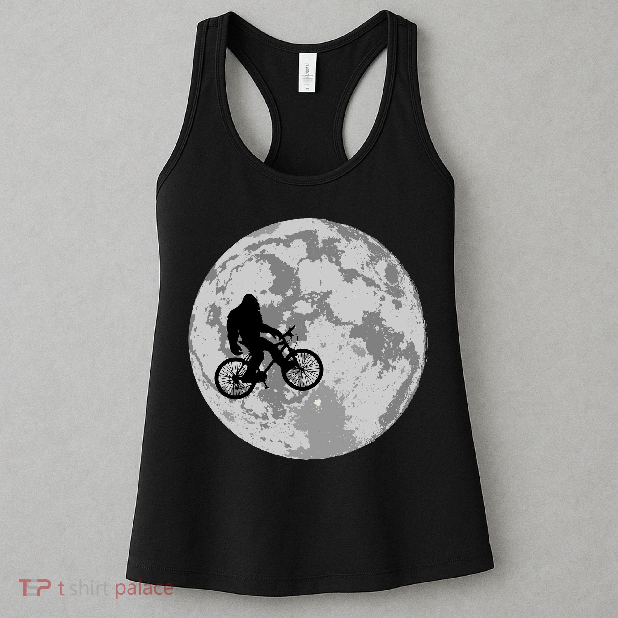 Bigfoot In The Moon Sasquatch Women's Tank Top