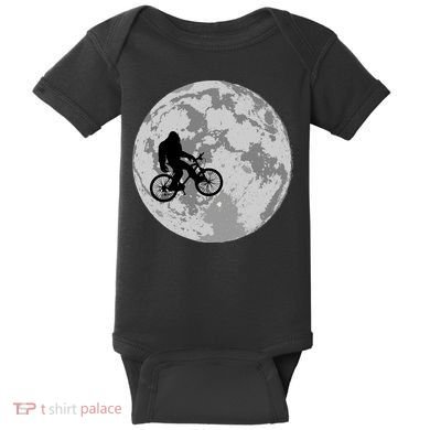 Bigfoot In The Moon Sasquatch Baby Bodysuit