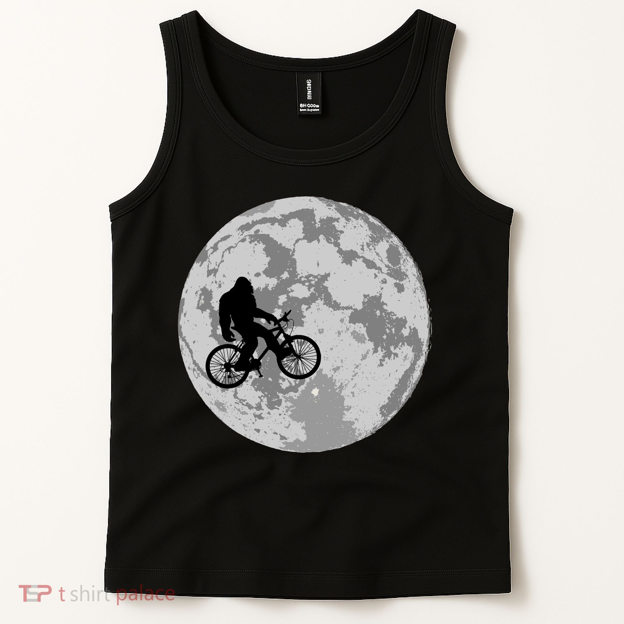 Bigfoot In The Moon Sasquatch Tank Top