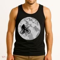 Bigfoot In The Moon Sasquatch Tank Top thumb 3