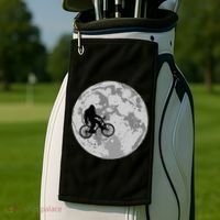 Bigfoot In The Moon Sasquatch Golf Towel thumb 2