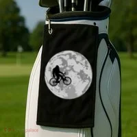 Bigfoot In The Moon Sasquatch Golf Towel thumb 2