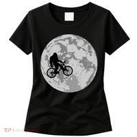 Bigfoot In The Moon Sasquatch Women's T-Shirt thumb 0